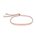9ct Rose Gold Spiga ID Slider Bracelet