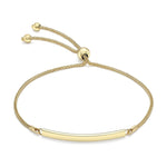 9ct Yellow Gold Spiga ID Slider Bracelet