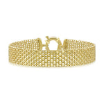 9ct Yellow Gold Bismark Bracelet — 12mm