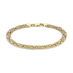 9ct Yellow Gold Byzantine Bracelet — 6mm