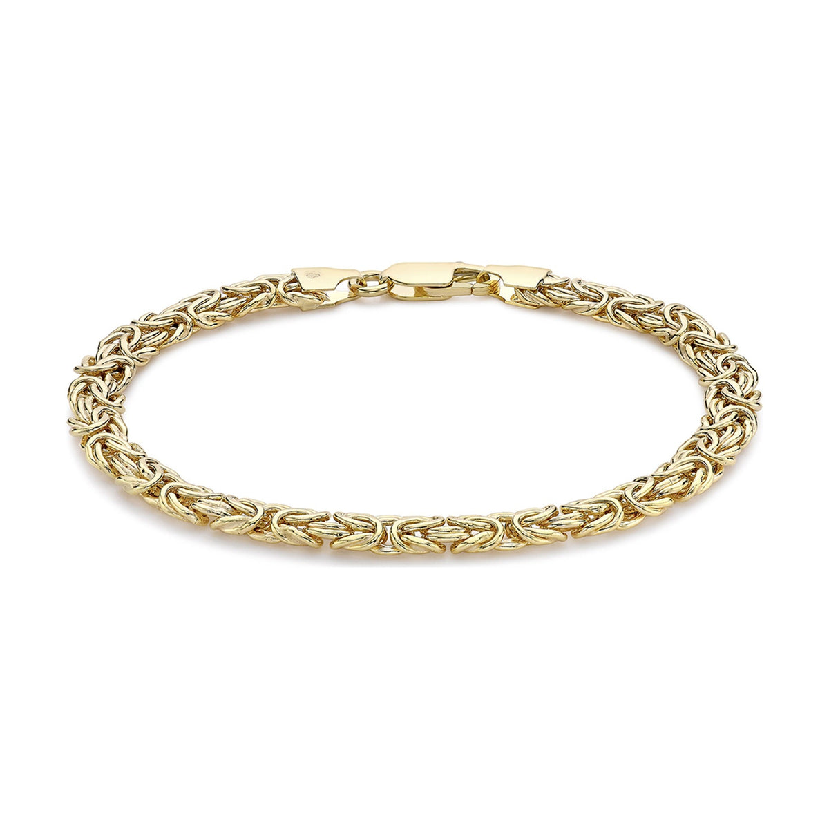 9ct Yellow Gold Byzantine Bracelet — 6mm