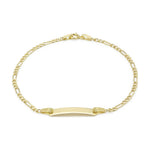 9ct Yellow Gold Child's Figaro ID Bracelet