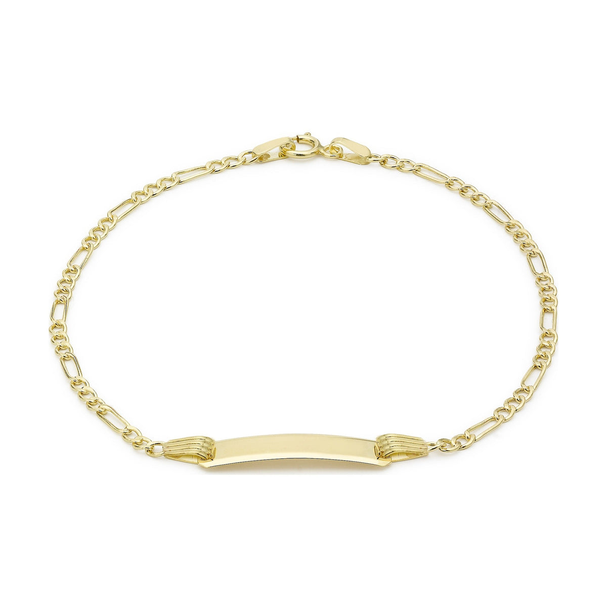 9ct Yellow Gold Child's Figaro ID Bracelet