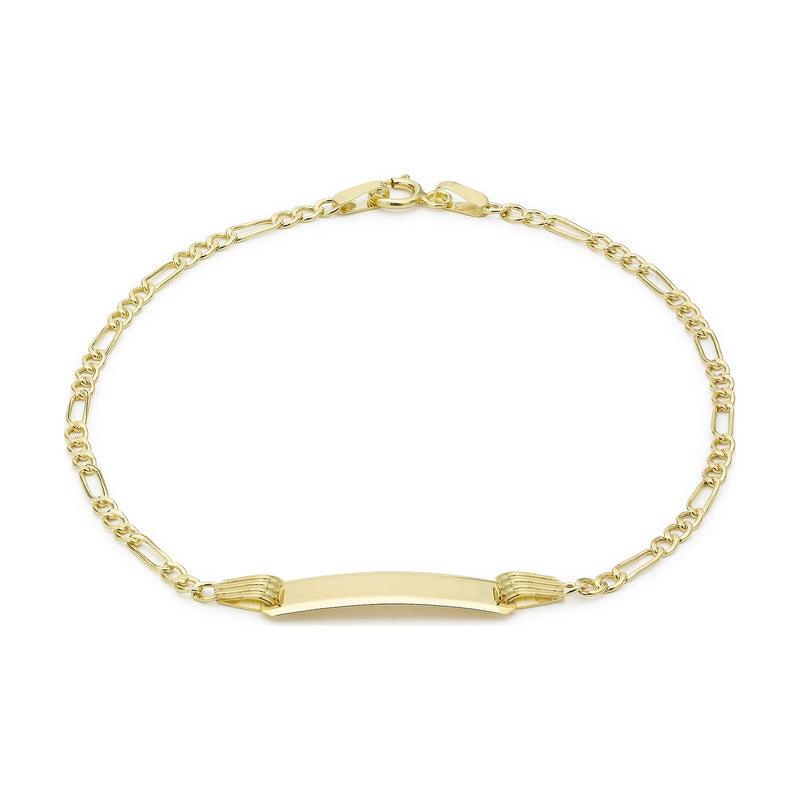 9ct Yellow Gold Child's Figaro ID Bracelet