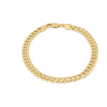 9ct Yellow Gold Cuban Link Bracelet — 6mm
