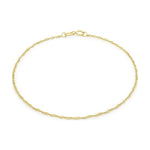 9ct Yellow Gold Delicate Twist Curb Bracelet