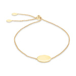 9ct Yellow Gold Disc Slider Bracelet