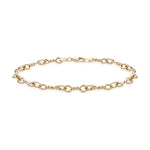 9ct Yellow Gold Double Twist Fancy Link Bracelet