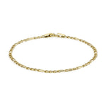 9ct Yellow Gold Figaro Bracelet — 2mm