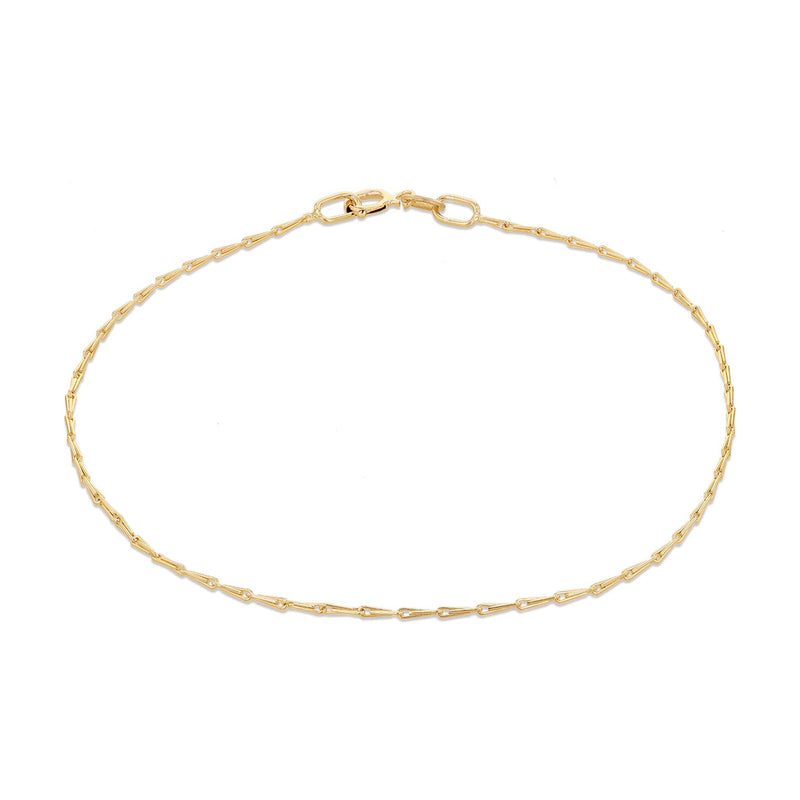 9ct Yellow Gold Fine Wheat Chain Bracelet — 1mm