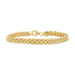 9ct Yellow Gold Flat Spiga Bracelet