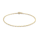 9ct Yellow Gold Forzatina Bracelet — 1.8mm