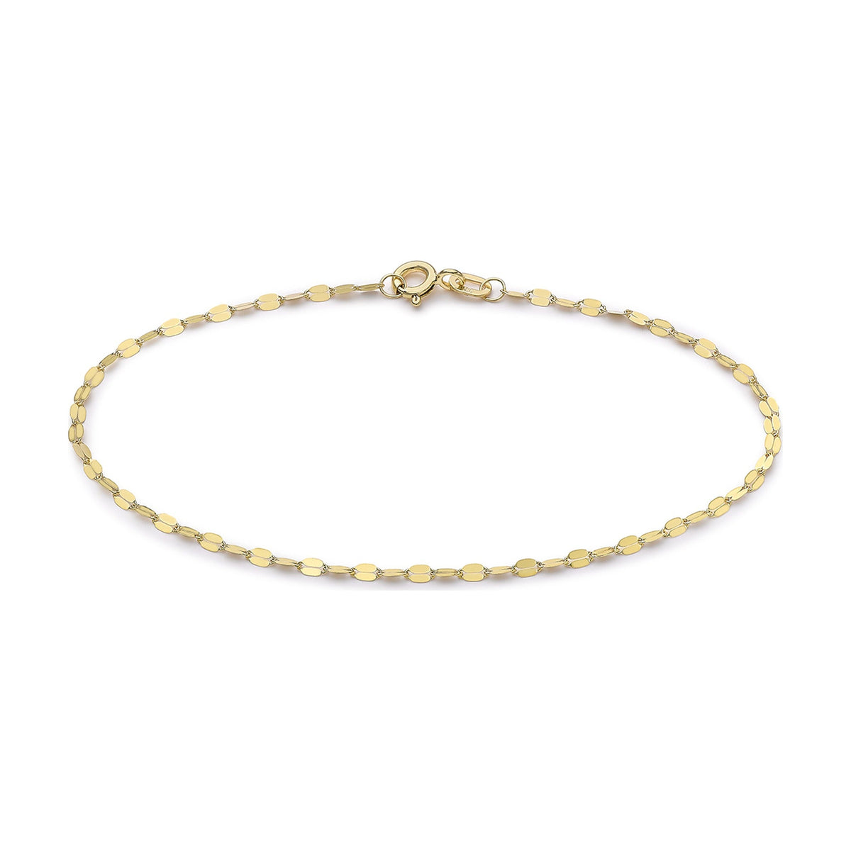 9ct Yellow Gold Forzatina Bracelet — 1.8mm