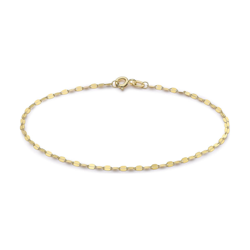 9ct Yellow Gold Forzatina Bracelet — 1.8mm