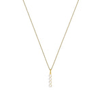 9ct Yellow Gold Freshwater Pearl Initial I Pendant