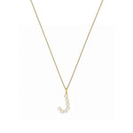9ct Yellow Gold Freshwater Pearl Initial J Pendant