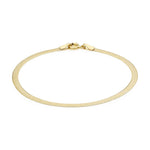 9ct Yellow Gold Herringbone Bracelet — 3mm