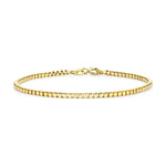 9ct Yellow Gold Hollow Box Chain Bracelet — 2mm