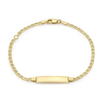 9ct Yellow Gold Mariner Link Adjustable ID Bracelet — 2.3mm