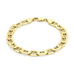 9ct Yellow Gold Mariner Link Bracelet — 8.1mm