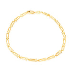 9ct Yellow Gold Mini Industrial Link Bracelet