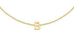 9ct Yellow Gold Mini Initial B Adjustable Bracelet — detail