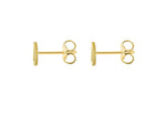 9ct Yellow Gold Mini Initial D Stud Earrings — back