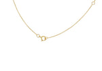 9ct Yellow Gold Mini Initial G Adjustable Necklace — clasp