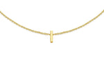 9ct Yellow Gold Mini Initial I Adjustable Bracelet — detail