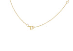 9ct Yellow Gold Mini Initial I Adjustable Necklace — clasp