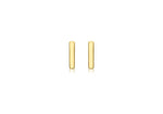 9ct Yellow Gold Mini Initial I Stud Earrings