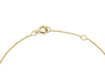 9ct Yellow Gold Mini Initial K Adjustable Bracelet — clasp