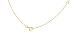 9ct Yellow Gold Mini Initial L Adjustable Necklace — clasp