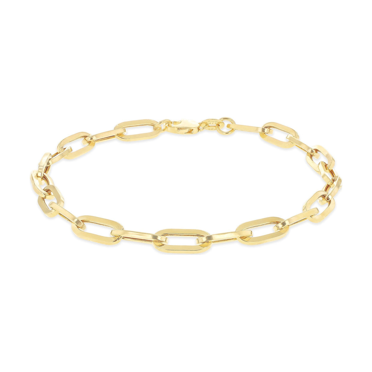 9ct Yellow Gold Paperchain Bracelet — 4.9mm