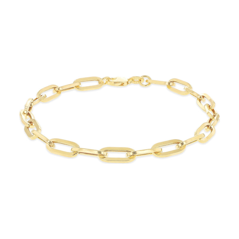 9ct Yellow Gold Paperchain Bracelet — 4.9mm