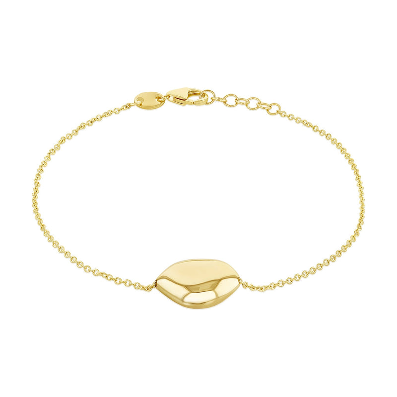 9ct Yellow Gold Pebble Bracelet