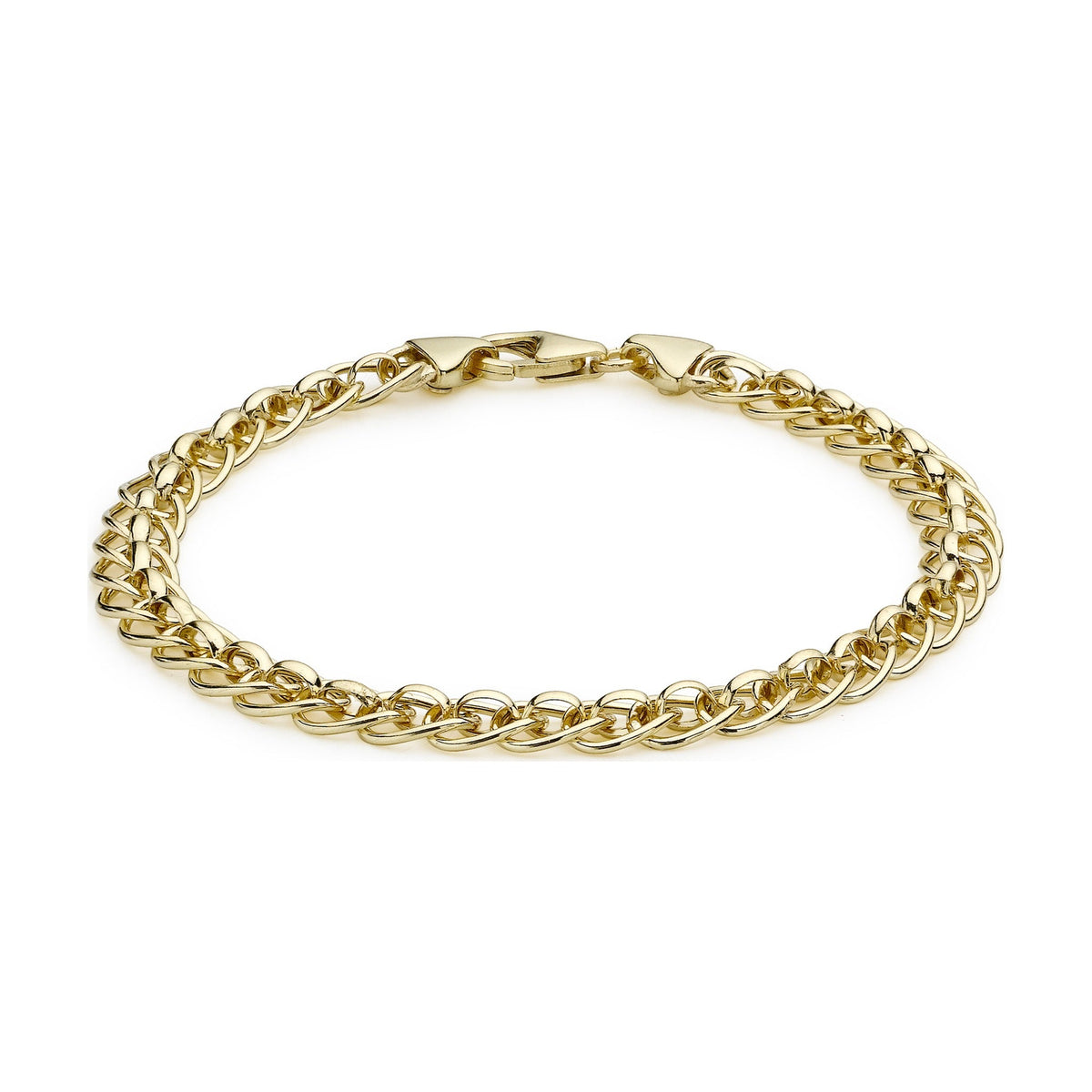 9ct Yellow Gold Rollerball Bracelet — 5mm