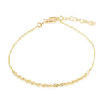 9ct Yellow Gold Rope and Trace Adjustable Bracelet