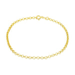 9ct Yellow Gold Round Belcher Bracelet