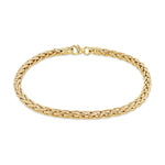9ct Yellow Gold Round Spiga Bracelet