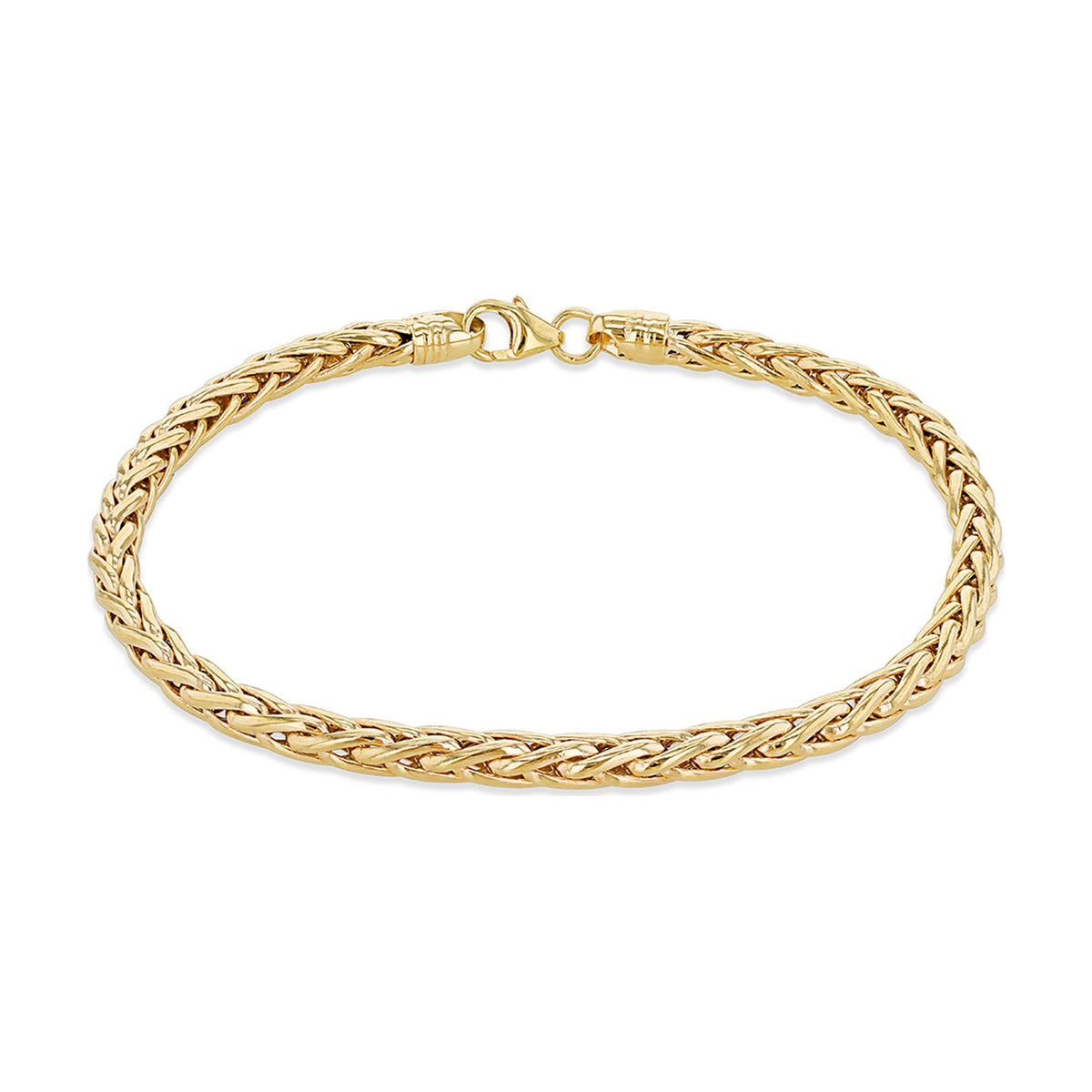 9ct Yellow Gold Round Spiga Bracelet