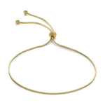 9ct Yellow Gold Snake Chain Slider Bracelet
