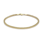 9ct Yellow Gold Spiga Bracelet — 3mm