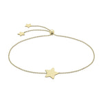 9ct Yellow Gold Star Slider Bracelet