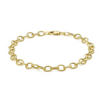 9ct Yellow Gold Textured Belcher Bracelet — 5mm