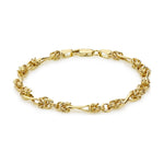 9ct Yellow Gold Twist Byzantine Bracelet