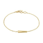 9ct Yellow Gold Twisted Bar Adjustable Bracelet