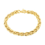 9ct Yellow Gold Woven Link Bracelet