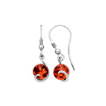 Sterling Silver Natural Baltic Amber Drop Drop Earrings