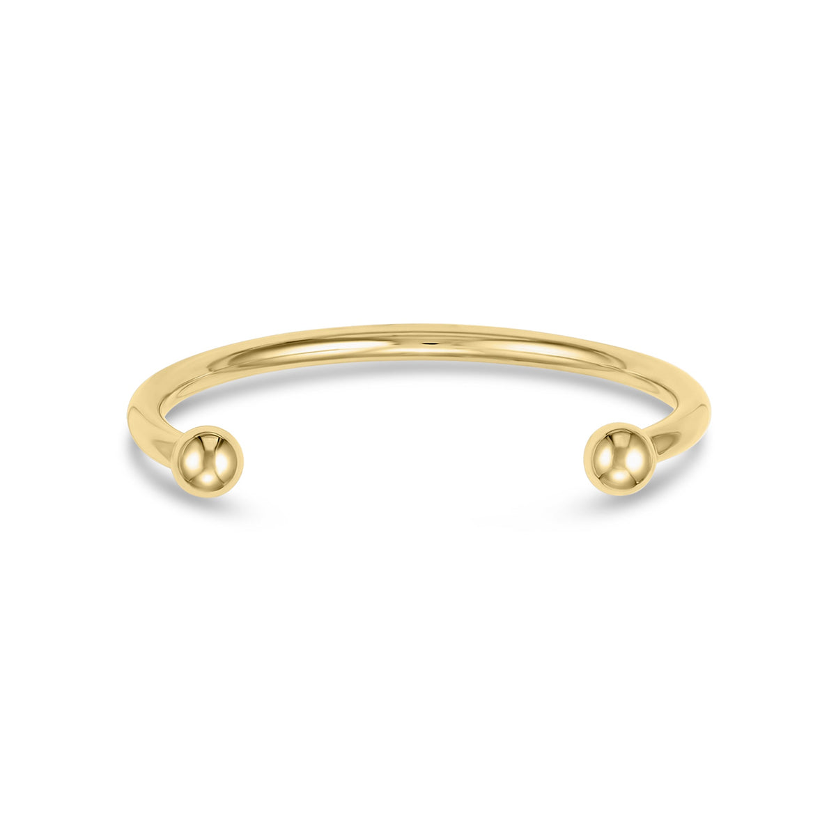 9ct Yellow Gold 4.5mm Solid Round Torque Bangle